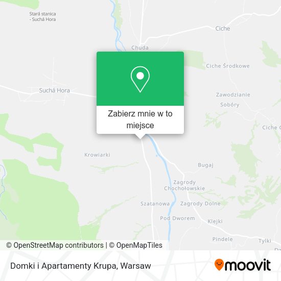 Mapa Domki i Apartamenty Krupa