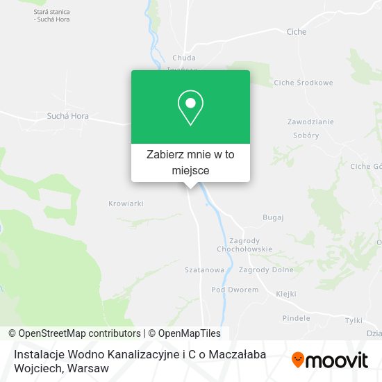 Mapa Instalacje Wodno Kanalizacyjne i C o Maczałaba Wojciech