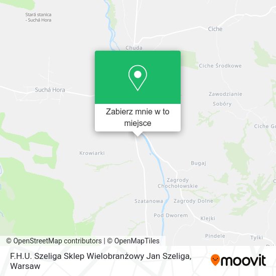 Mapa F.H.U. Szeliga Sklep Wielobranżowy Jan Szeliga