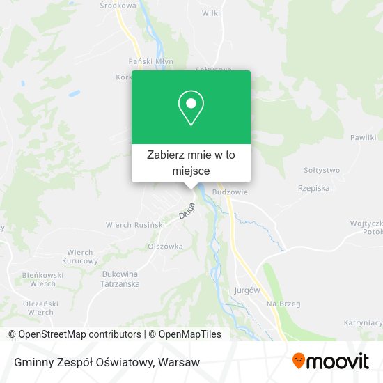 Mapa Gminny Zespół Oświatowy