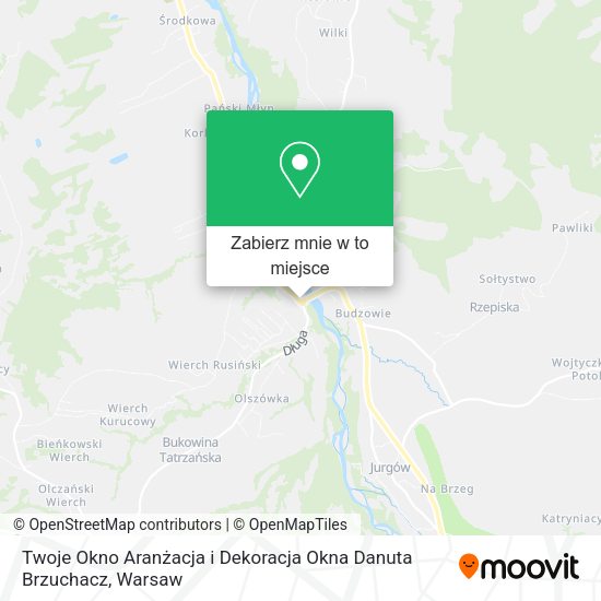 Mapa Twoje Okno Aranżacja i Dekoracja Okna Danuta Brzuchacz