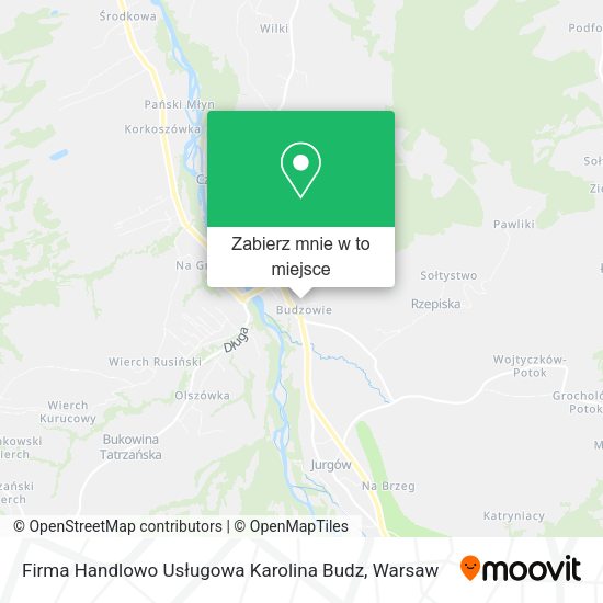 Mapa Firma Handlowo Usługowa Karolina Budz