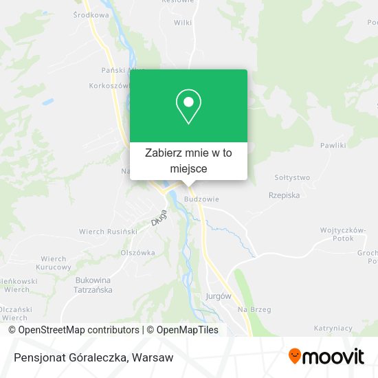 Mapa Pensjonat Góraleczka