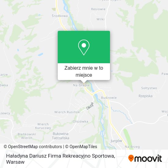 Mapa Haładyna Dariusz Firma Rekreacyjno Sportowa