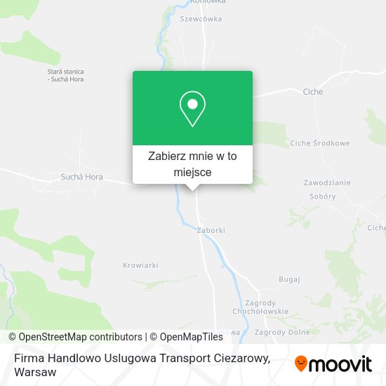 Mapa Firma Handlowo Uslugowa Transport Ciezarowy