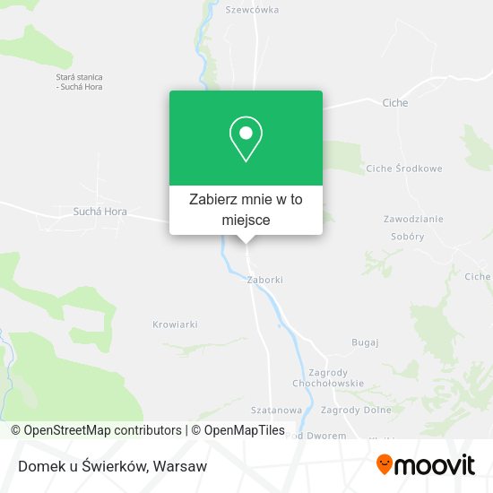 Mapa Domek u Świerków