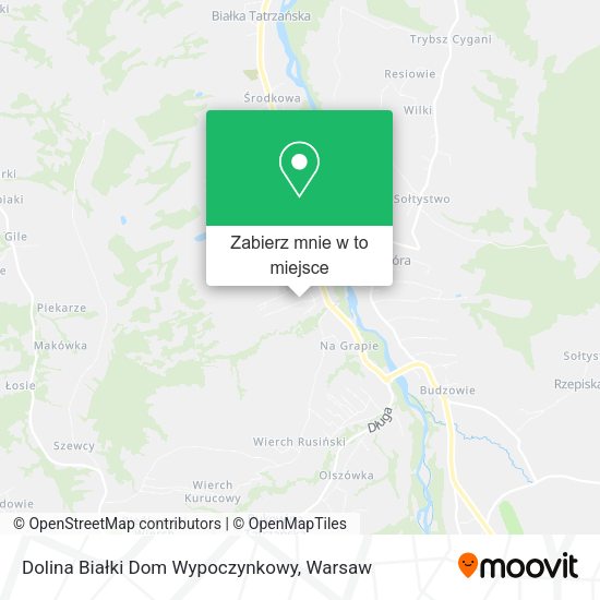 Mapa Dolina Białki Dom Wypoczynkowy