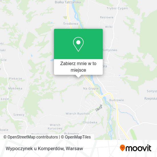 Mapa Wypoczynek u Komperdów