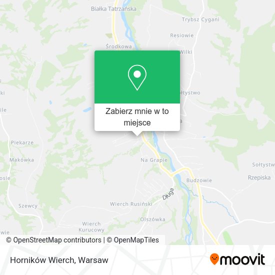 Mapa Horników Wierch