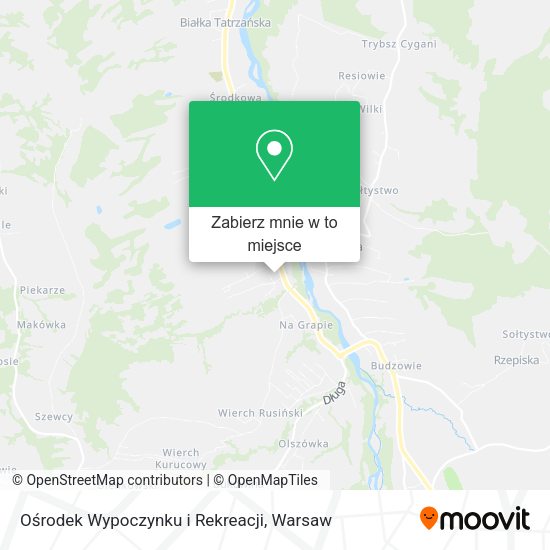 Mapa Ośrodek Wypoczynku i Rekreacji