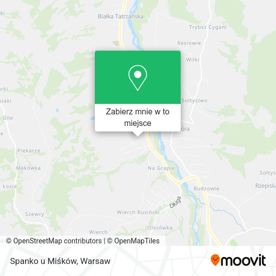 Mapa Spanko u Miśków