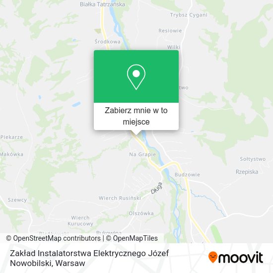 Mapa Zakład Instalatorstwa Elektrycznego Józef Nowobilski