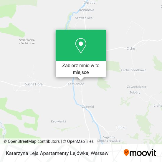 Mapa Katarzyna Leja Apartamenty Lejówka