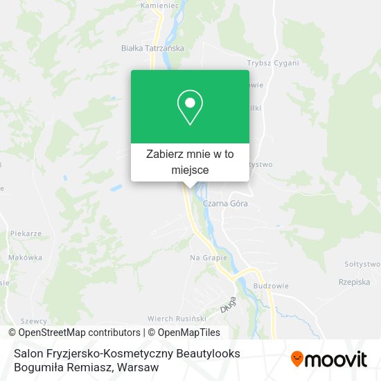 Mapa Salon Fryzjersko-Kosmetyczny Beautylooks Bogumiła Remiasz