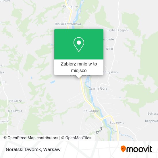 Mapa Góralski Dworek