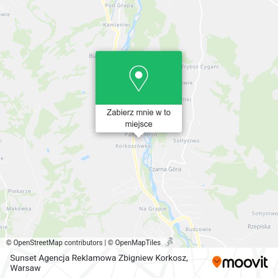 Mapa Sunset Agencja Reklamowa Zbigniew Korkosz