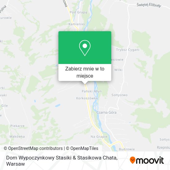 Mapa Dom Wypoczynkowy Stasiki & Stasikowa Chata