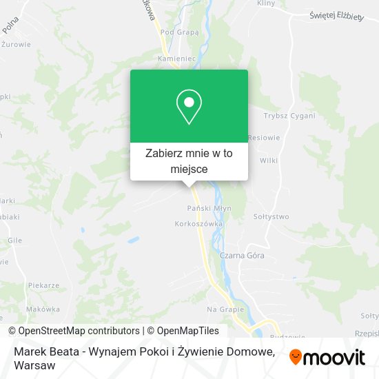 Mapa Marek Beata - Wynajem Pokoi i Żywienie Domowe