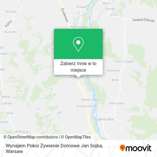 Mapa Wynajem Pokoi Żywienie Domowe Jan Sojka