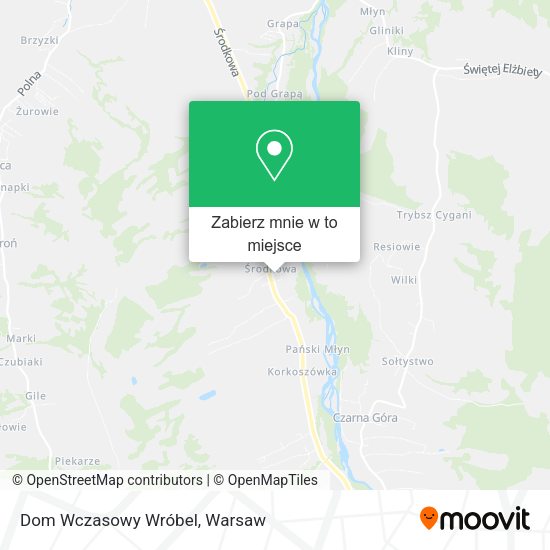 Mapa Dom Wczasowy Wróbel