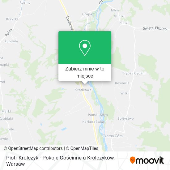 Mapa Piotr Królczyk - Pokoje Gościnne u Królczyków