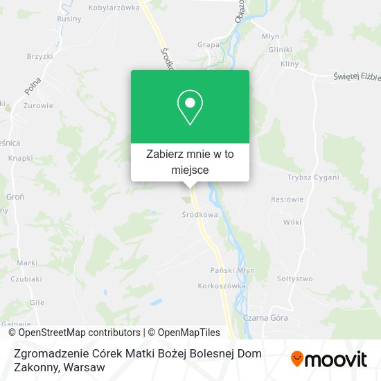 Mapa Zgromadzenie Córek Matki Bożej Bolesnej Dom Zakonny