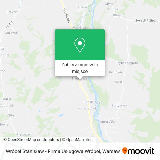 Mapa Wróbel Stanisław - Firma Usługowa Wróbel