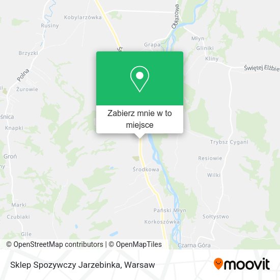 Mapa Sklep Spozywczy Jarzebinka