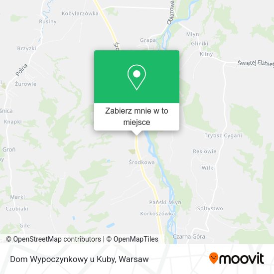 Mapa Dom Wypoczynkowy u Kuby