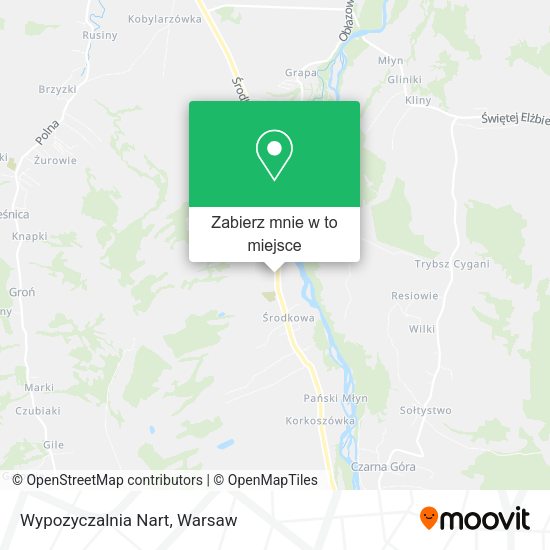 Mapa Wypozyczalnia Nart