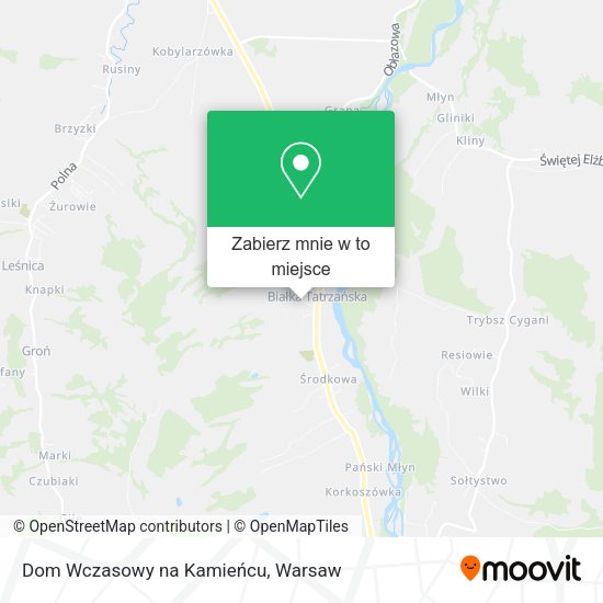 Mapa Dom Wczasowy na Kamieńcu