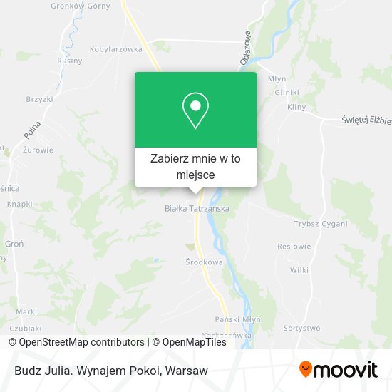 Mapa Budz Julia. Wynajem Pokoi