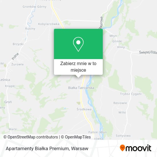 Mapa Apartamenty Białka Premium