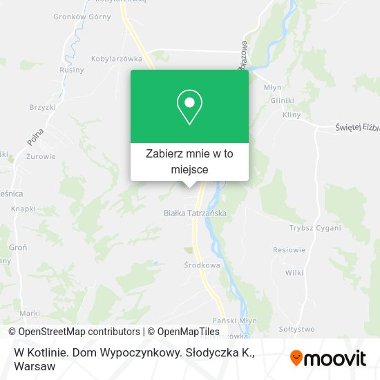 Mapa W Kotlinie. Dom Wypoczynkowy. Słodyczka K.