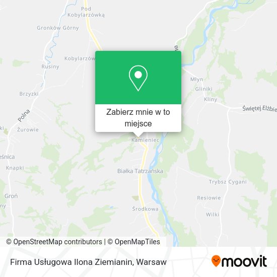 Mapa Firma Usługowa Ilona Ziemianin