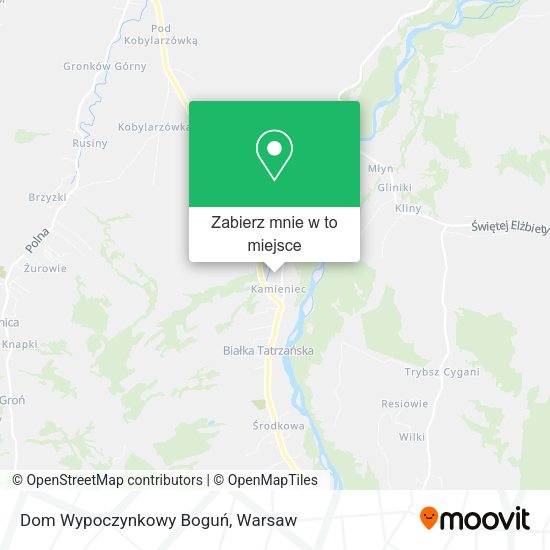 Mapa Dom Wypoczynkowy Boguń