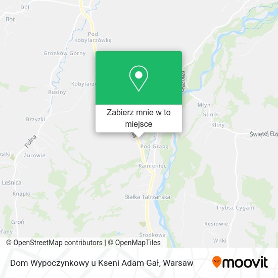 Mapa Dom Wypoczynkowy u Kseni Adam Gał