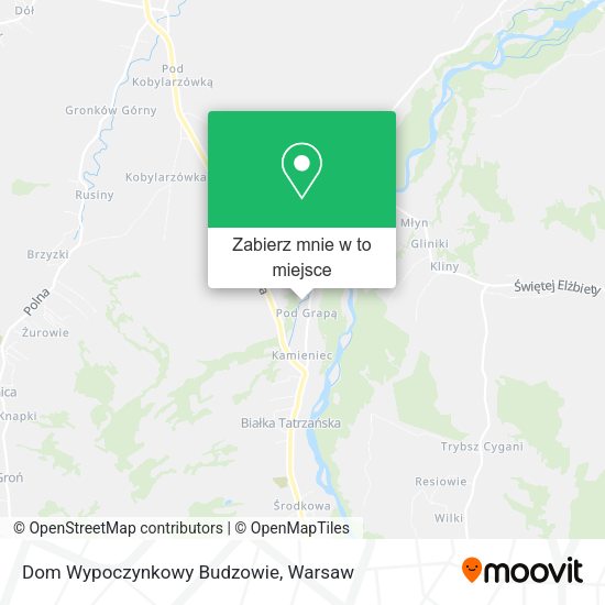 Mapa Dom Wypoczynkowy Budzowie