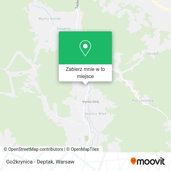 Mapa Go2krynica - Deptak