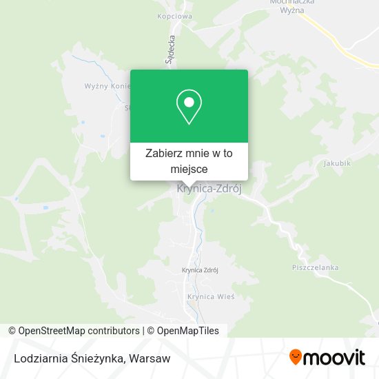 Mapa Lodziarnia Śnieżynka