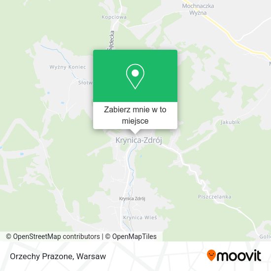 Mapa Orzechy Prazone