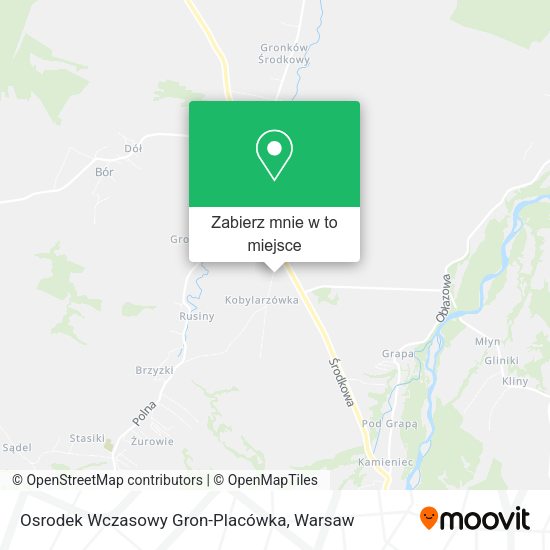 Mapa Osrodek Wczasowy Gron-Placówka