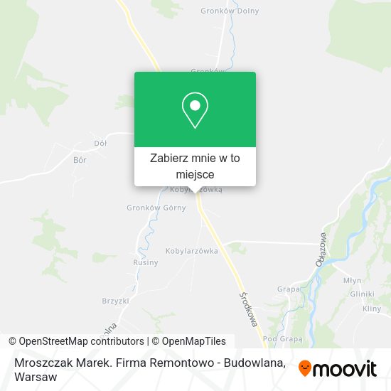 Mapa Mroszczak Marek. Firma Remontowo - Budowlana