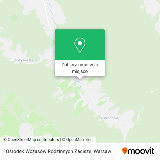 Mapa Ośrodek Wczasów Rodzinnych Zacisze