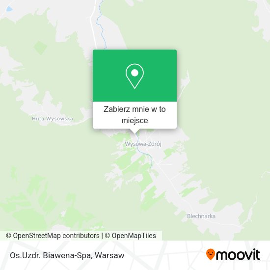 Mapa Os.Uzdr. Biawena-Spa