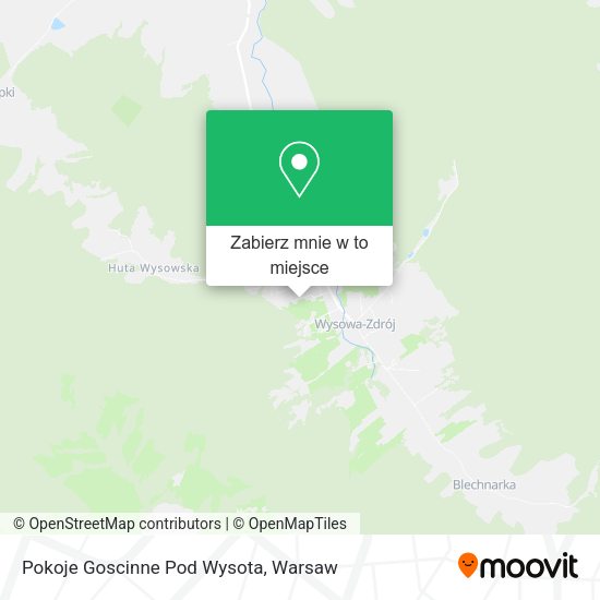 Mapa Pokoje Goscinne Pod Wysota