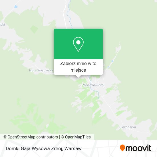 Mapa Domki Gaja Wysowa Zdrój