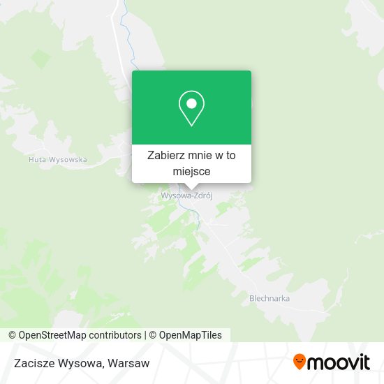 Mapa Zacisze Wysowa