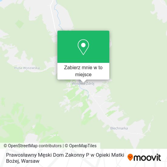 Mapa Prawosławny Męski Dom Zakonny P w Opieki Matki Bożej