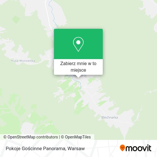 Mapa Pokoje Gościnne Panorama